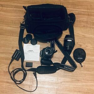 Olympus Black Camera Set with Accessories